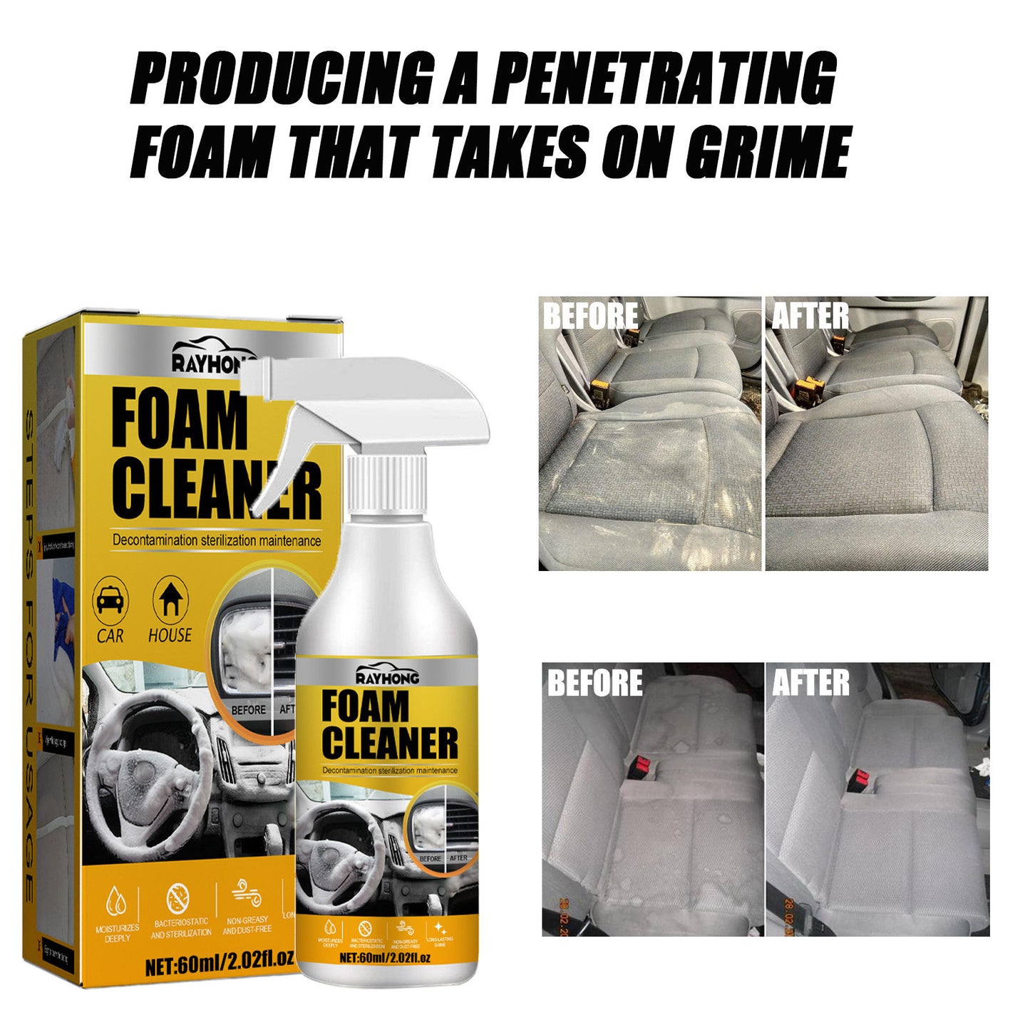 Rayhong™ Car Foam Cleaner